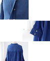 Ramie back gathered tunic