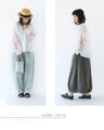 小さな春に心ときめく淡花刺繍トップス