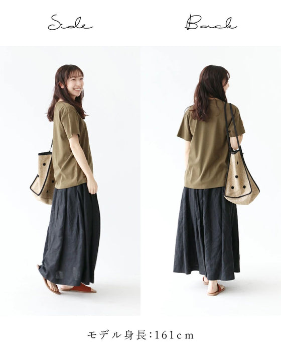 <3 colors available> Patch x embroidered T-shirt