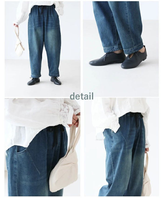 【アウトレット返品交換不可】隠れお花刺繍パンツ