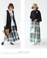 【セール商品返品交換不可】コーデ格上げカラーチェックスカート