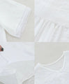 Two-tone embroidery and two-layer sheer
