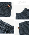 Striped pants with excellent lower body coverage