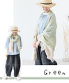 Soft shawl with light-colored stripes