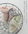 Soft shawl with light-colored stripes