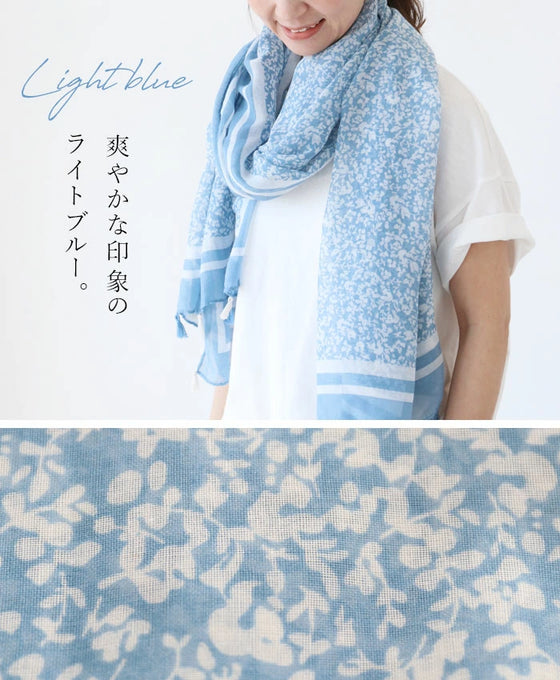 Gorgeously blooming fringe stole