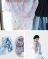 Gorgeously blooming fringe stole