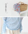 Gorgeously blooming fringe stole