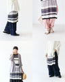 Long vest with deep slits