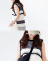 Long vest with deep slits
