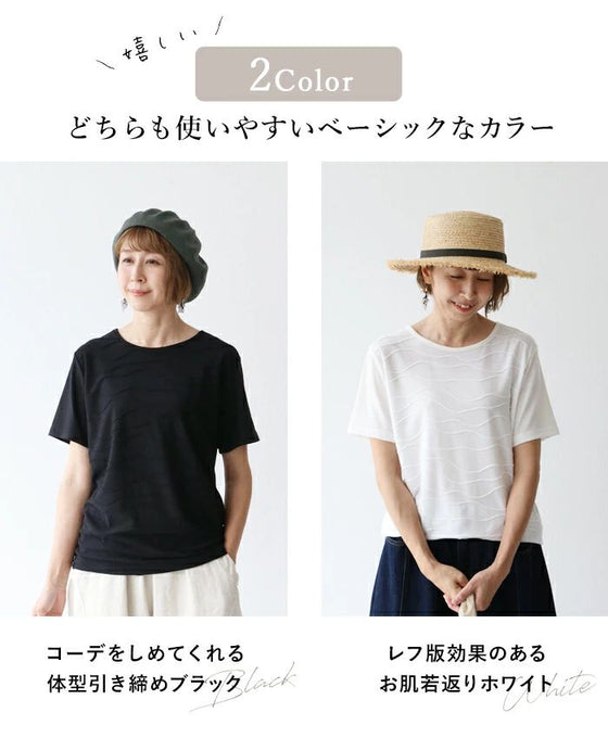 着回し自在の立体波カットソートップス