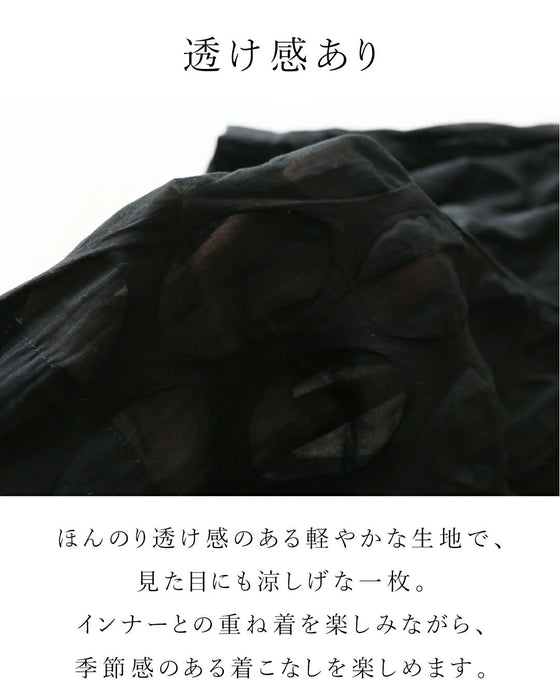 立体コットンシャツトップス