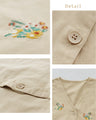 Great for the outdoors too! Floral embroidered vest