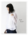 Blouse + Detachable Vest Beautiful Floral Embroidered Top