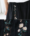 A light-looking skirt with floral embroidery
