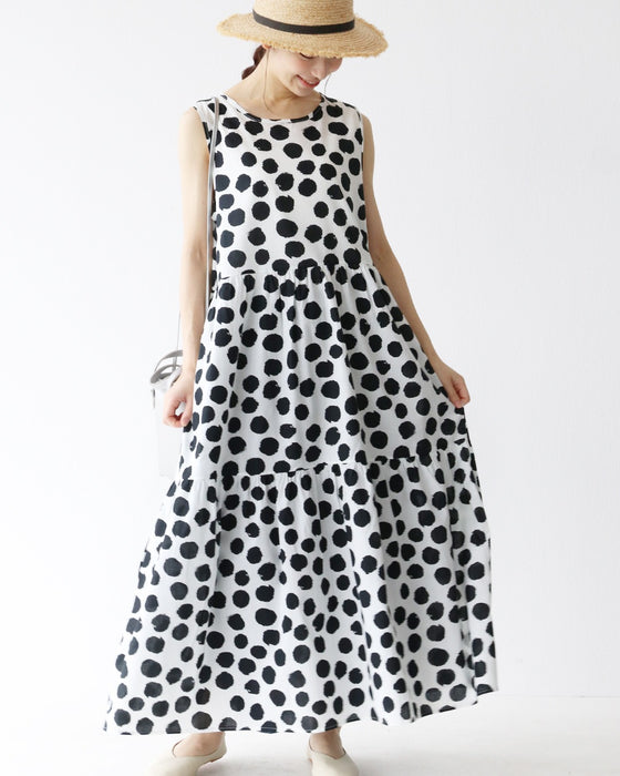 A dress with faded polka dots for a sophisticated look