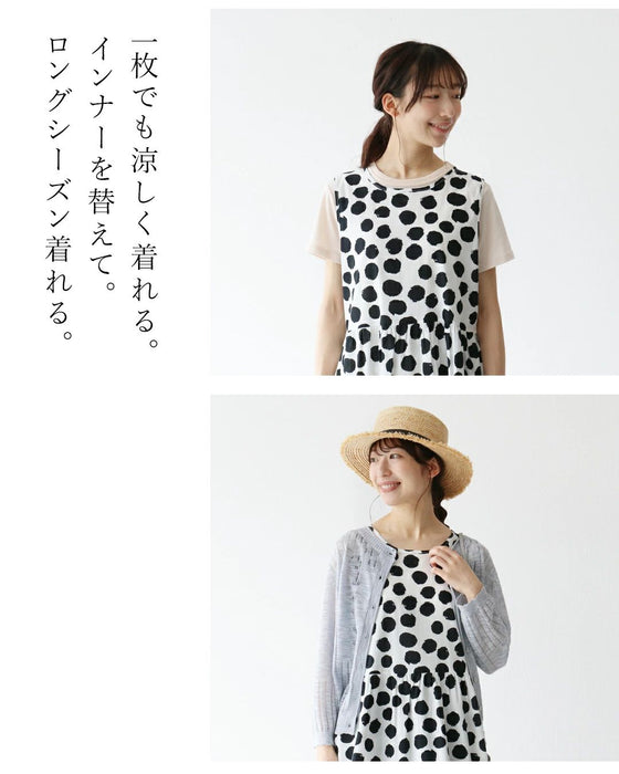 A dress with faded polka dots for a sophisticated look