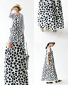 A dress with faded polka dots for a sophisticated look