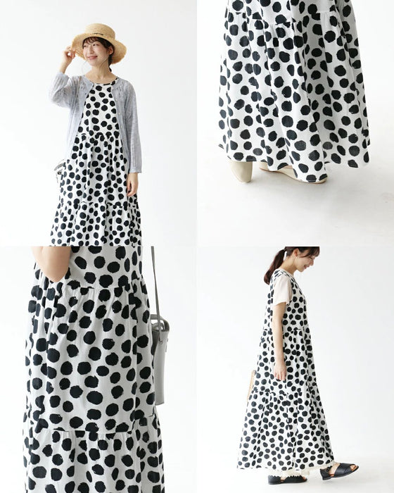 A dress with faded polka dots for a sophisticated look