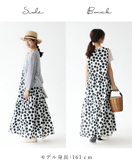 A dress with faded polka dots for a sophisticated look