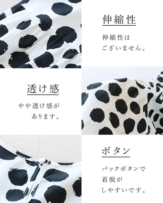 A dress with faded polka dots for a sophisticated look