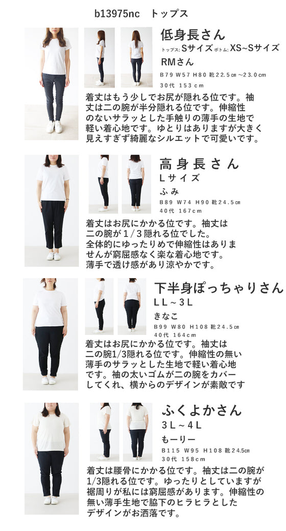 ぽっこり二の腕を隠す!立ち袖トップス