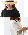 Embroidery x transparent polka dots - modest and cute T-shirt