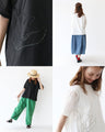 Embroidery x transparent polka dots - modest and cute T-shirt