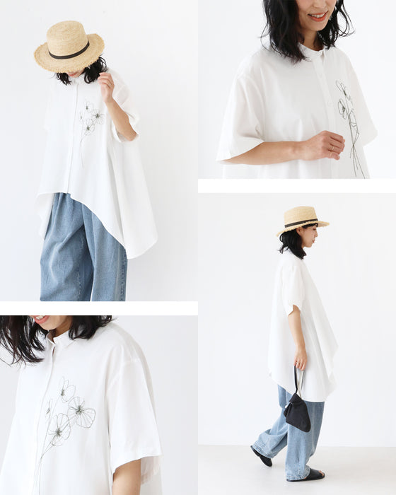 理想の形と繊細花刺繍
