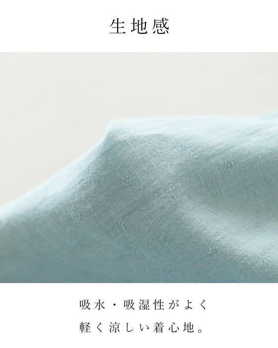 涼やかな彩りと、やさしい着心地