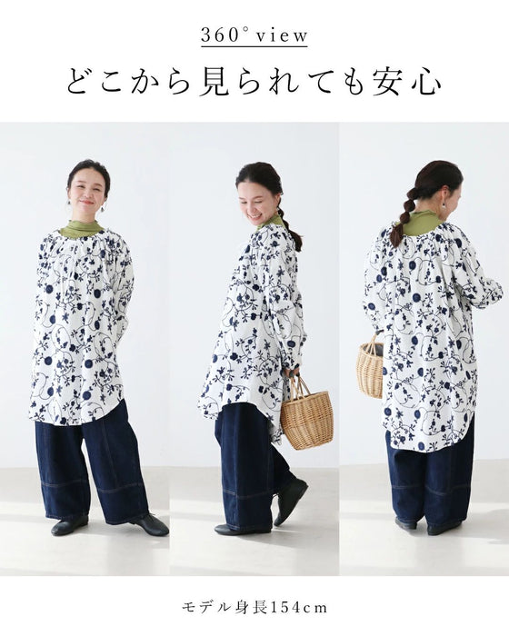 【特別再販9月24日20時販売】sanpoオリジナル 生命刺繍チュニック