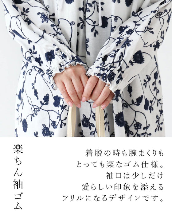 sanpoオリジナル 生命刺繍チュニック