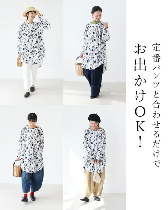 【特別再販9月24日20時販売】sanpoオリジナル 生命刺繍チュニック