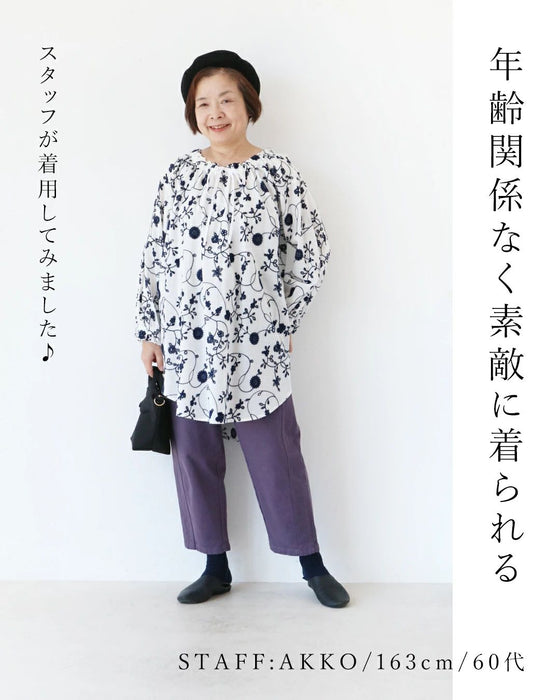 【特別再販9月24日20時販売】sanpoオリジナル 生命刺繍チュニック