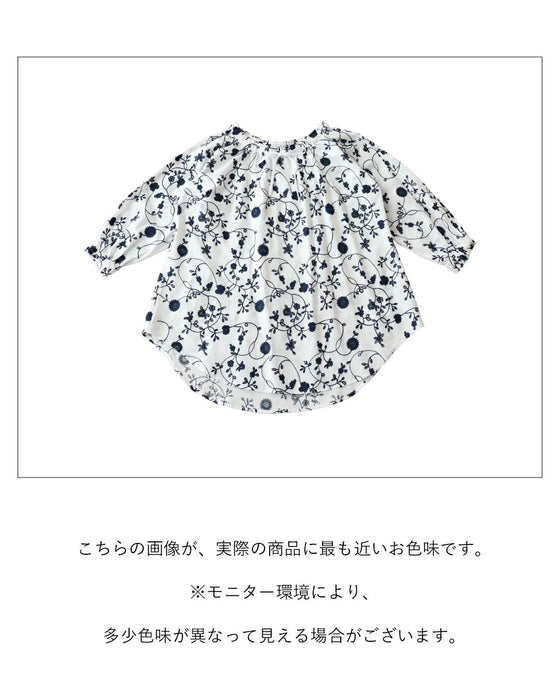 sanpoオリジナル 生命刺繍チュニック