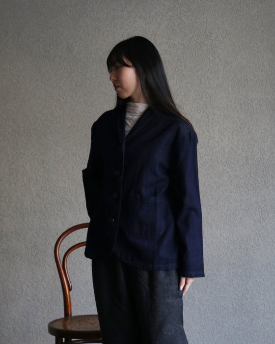 洗い感を楽める柔らか綿麻アウター