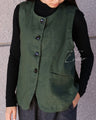 Expressive linen vest