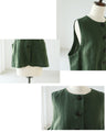 Expressive linen vest