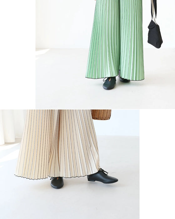 〈全2色〉“綺麗”を穿くストライプラインパンツ