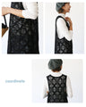 I-line effect cross motif lace vest
