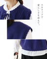 Flower embroidery front open vest
