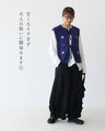 Flower embroidery front open vest