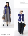 Flower embroidery front open vest