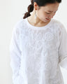 Blooming 3D flower cut and sew top