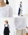Blooming 3D flower cut and sew top
