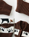 Paw Print Knit Cardigan