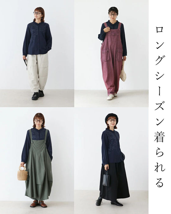 【特別再販9月25日8時販売】極上の着心地 粒花刺繍ブラウス