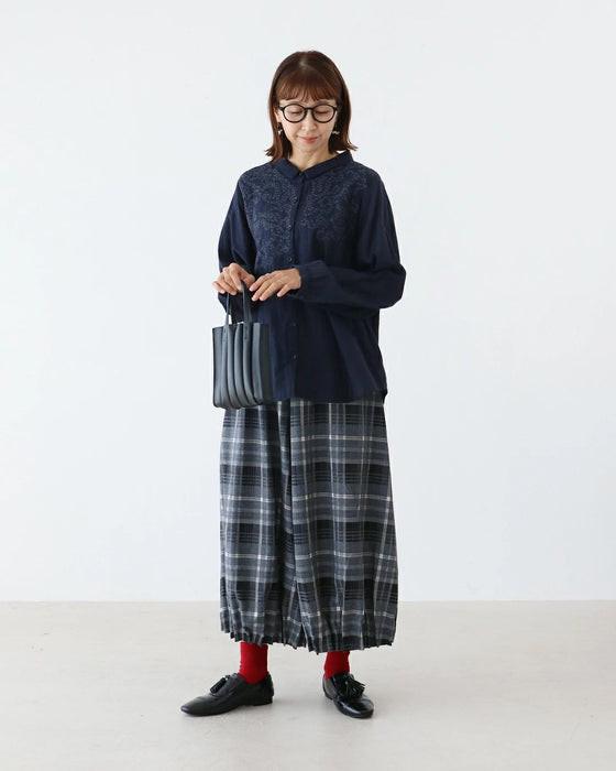 【特別再販9月25日8時販売】極上の着心地 粒花刺繍ブラウス