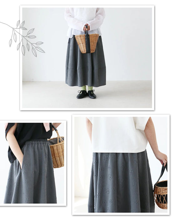 Cute plump 3D flower bud skirt