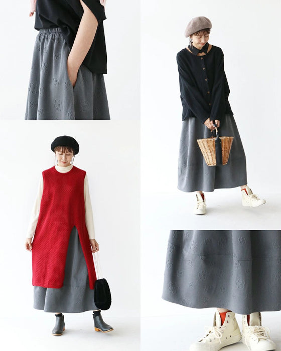 Cute plump 3D flower bud skirt
